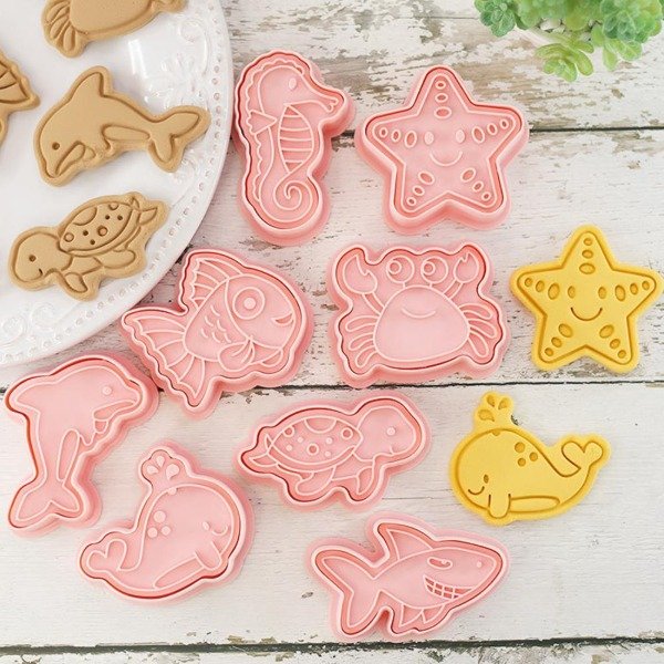 Producto - Set x8 cortantes animales del mar