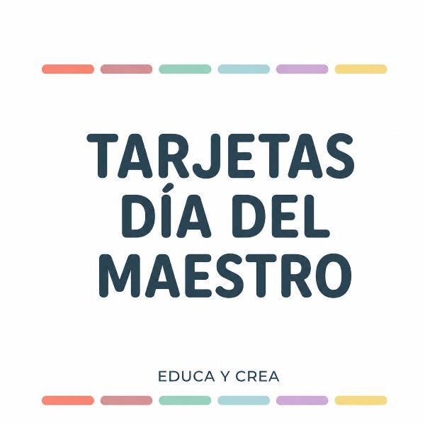 Producto - DÍA DEL MAESTRO - Kit de tarjetas y señaladores imprimibles