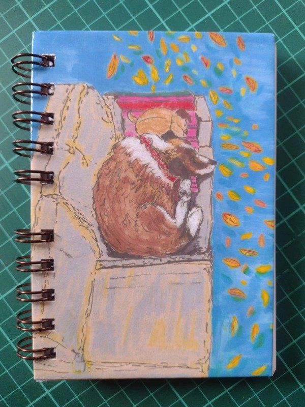 Producto - Cuaderno A6 Liso "Ursa en su sillón"
