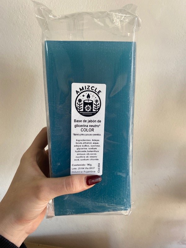 Producto - BARRA DE GLICERINA AZUL