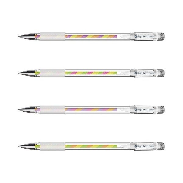 Producto - Lapicera Roller Tinta Gel Tutti Pop Multicolor x4 - 2