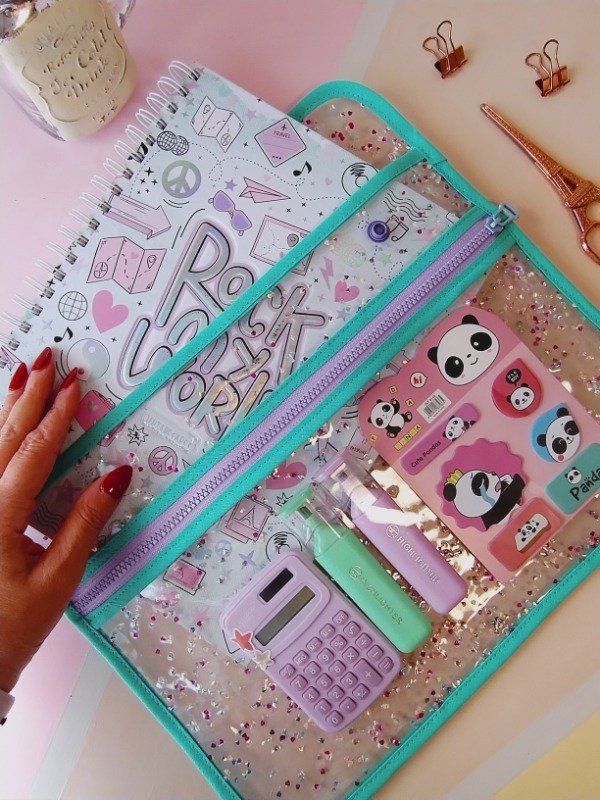 Producto - Sobre A4 Ariana Aqua + Cartu