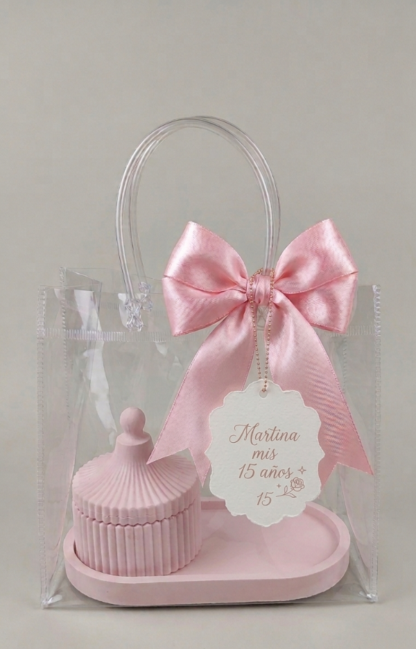 Producto - Set bandeja + caramelera en bolsa premium