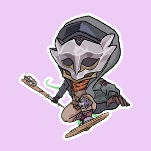 Producto - Stickers en Vinilo - Arcane - Ekko 2