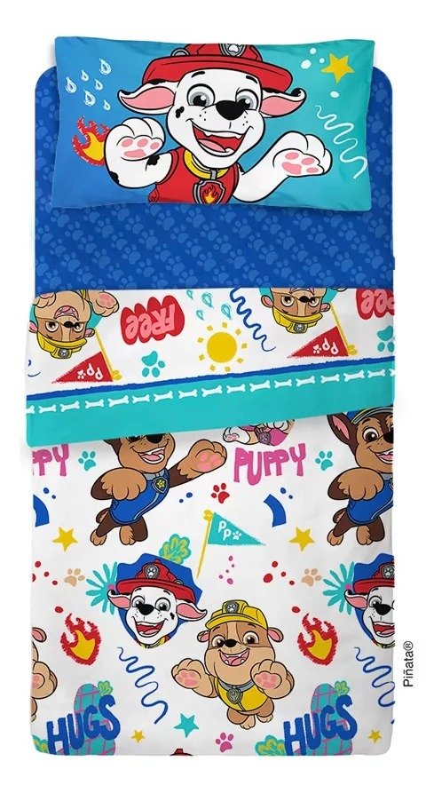 Producto - Sábanas 1 1/2 Paw Patrol Azul Licencia Oficial