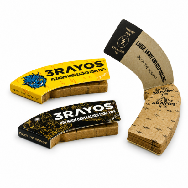 Producto - 3 RAYOS - FILTROS TIPS UNBLEACHED CONE