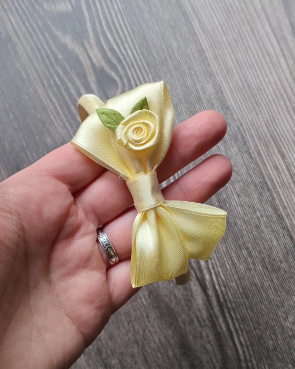 Producto - Vincha Rigida - Amarillo Rococo "Arco Iris"