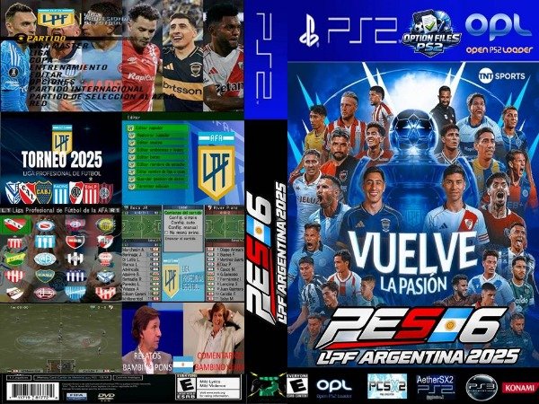 Producto - PES 6 LPF ARGENTINA 2025 (OF) (RELATOS BAMBINO PONS COMENTARIOS BAMBINO VEIRA)