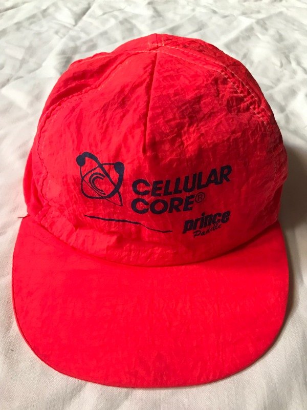 Producto - 80s dead stock Cellular Core by Prince neon pink cap.