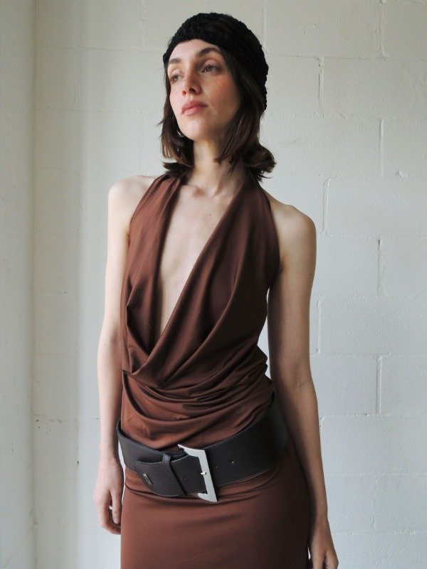 Producto - DRAPED TOP BROWN