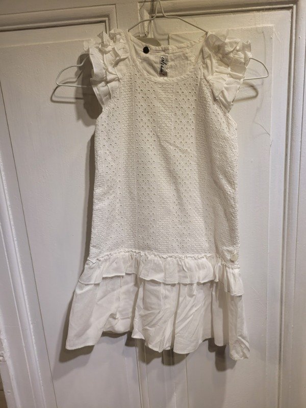 Producto - Vestido OH LALÁ blanco de broderie Talle 6 años - PRECIO: 28X