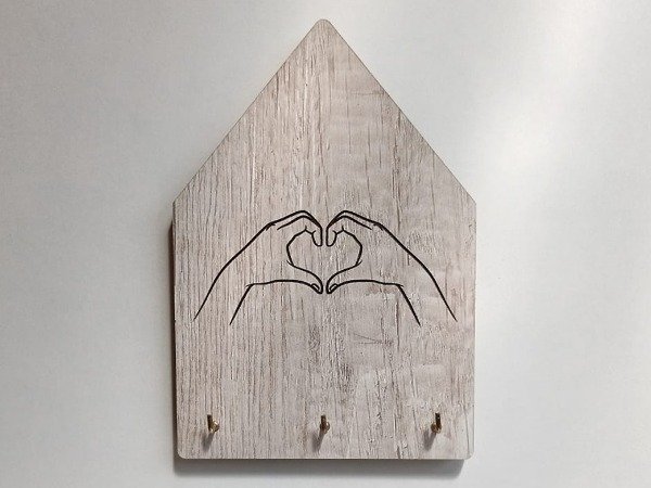 Producto - Portallaves Casita / manos corazón