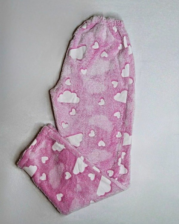 Producto - Pantalón polar luminoso - Rosa con nubes
