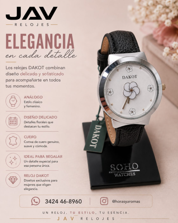 Producto - Reloj Femenino JAV 6 - Marca Dakot