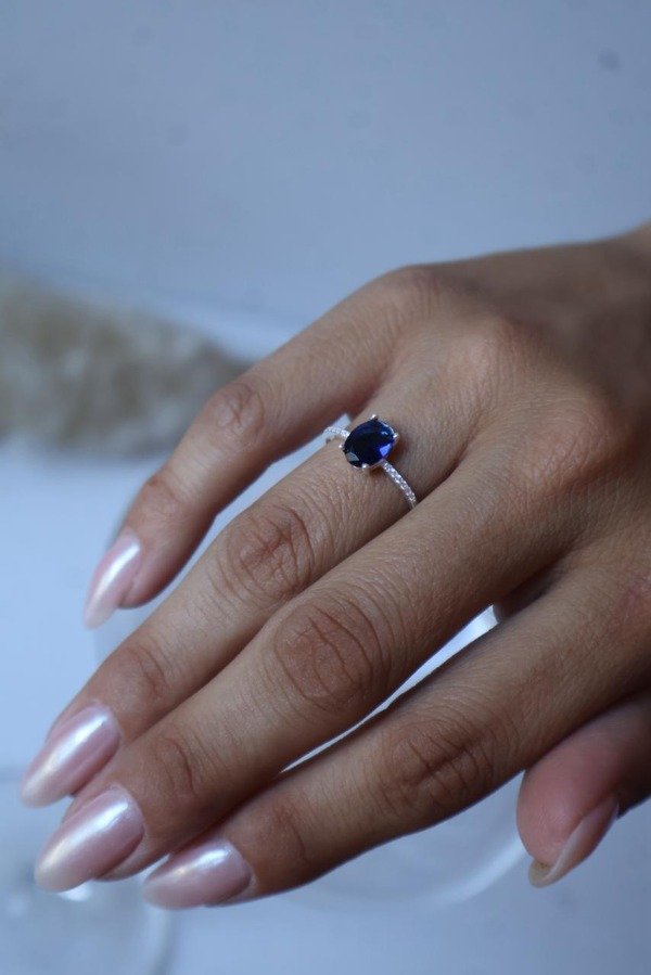 Producto - Anillo Rectu azul