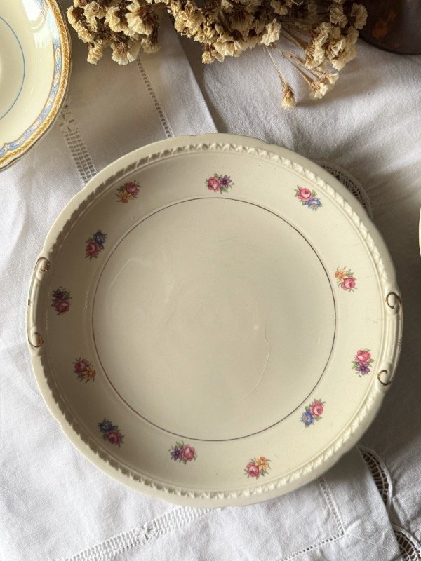 Producto - Plato playo de loza inglesa Swinnertons Majestic Vellum