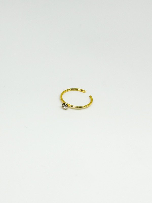 Producto - Piercing nariz acero dorado argolla