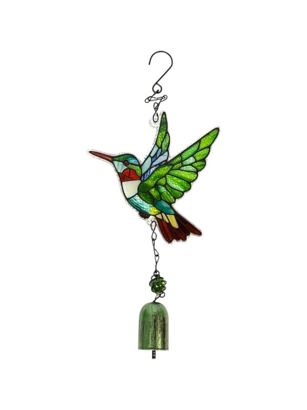 Producto - COLGANTE COLIBRI DE VIDRIO CON CAMPANA (Cod.17-018) - 2