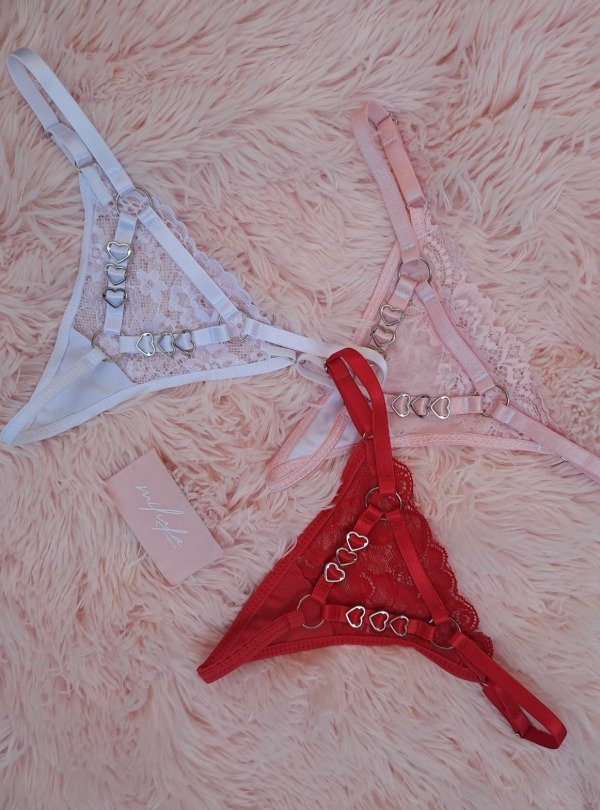 Producto - Tangas hilo regulable de corazones pack x3 - 5