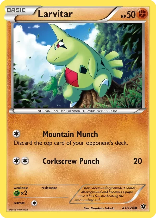 Producto - Larvitar - 41/124 - Fates Collide