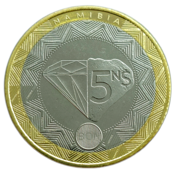 Producto - Namibia 5 Dolares 2025 Diamante UC#210 Unc