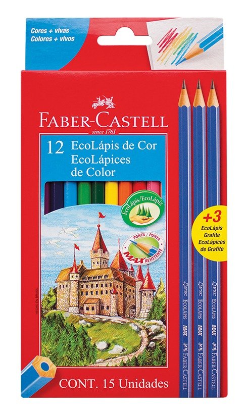 Producto - FABER ECOLAPICES X12 + 3 GRAFITOS