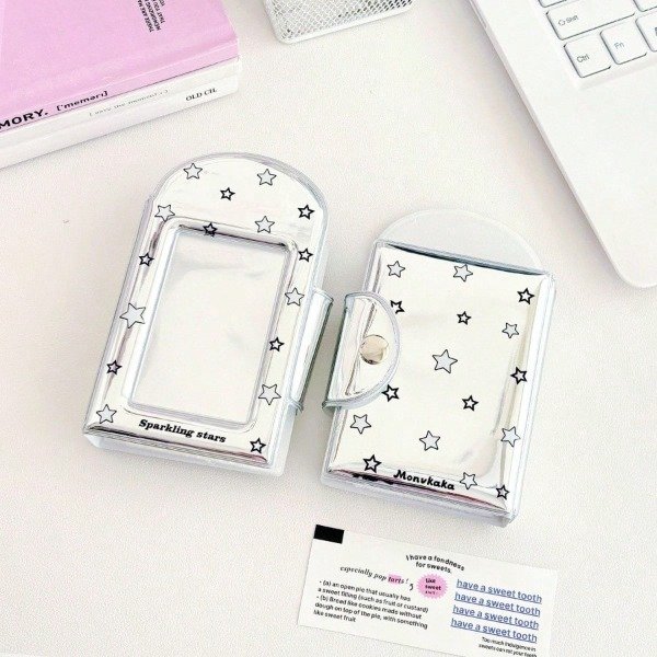 Producto - Mini binder plateado estrellas