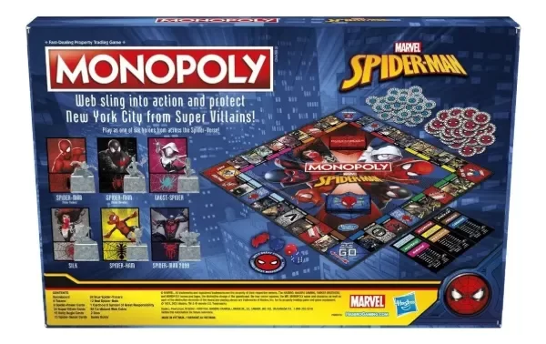 Producto - Monopoly Spiderman Marvel Juego Monopolio Hombre Araña - 3