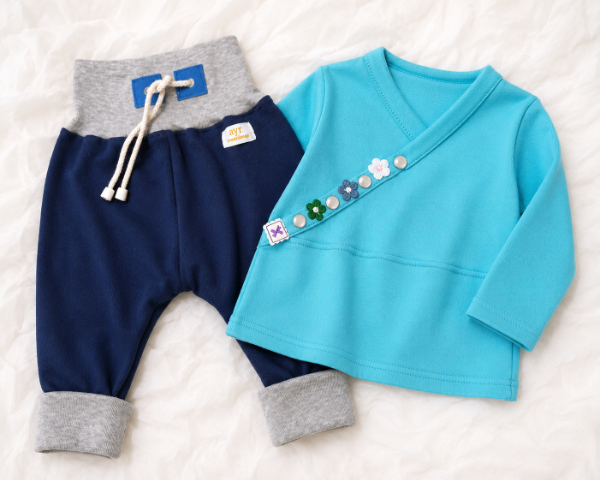 Producto - Conjunto camiseta celeste y pantalón azul
