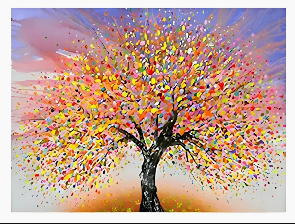 Producto - Kit de pintura por diamante Arbol de la vida 50x40cm