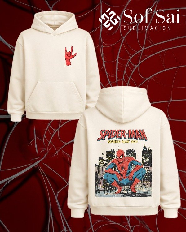 Buzo Spiderman crudo