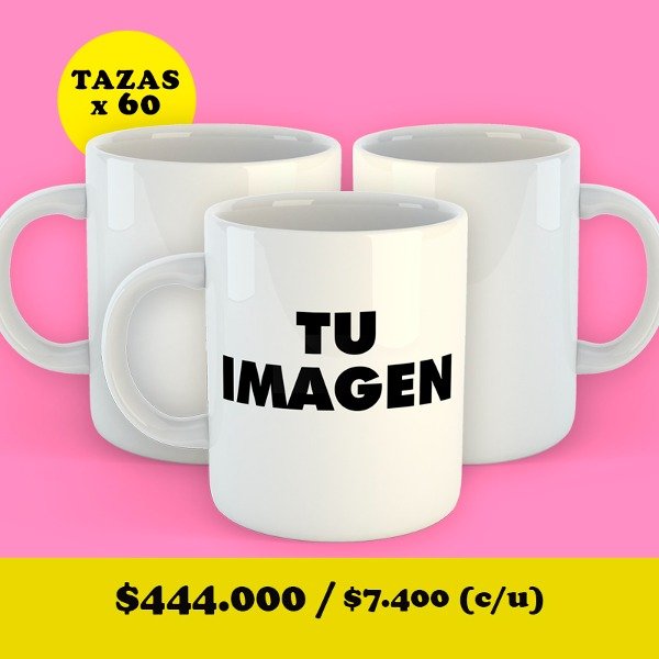Producto - Taza Cerámica x 60 Unidades