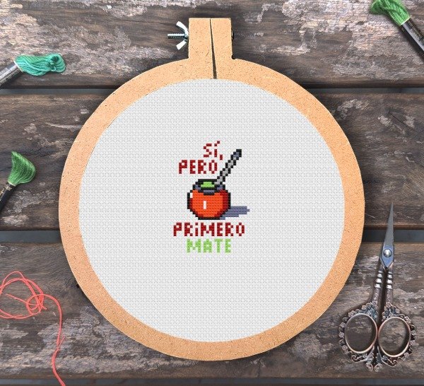 Producto - Primero mate - Kit de punto cruz Mate