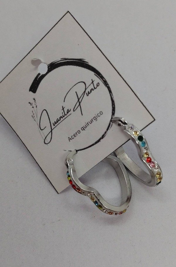 Producto - Aros de strass de color