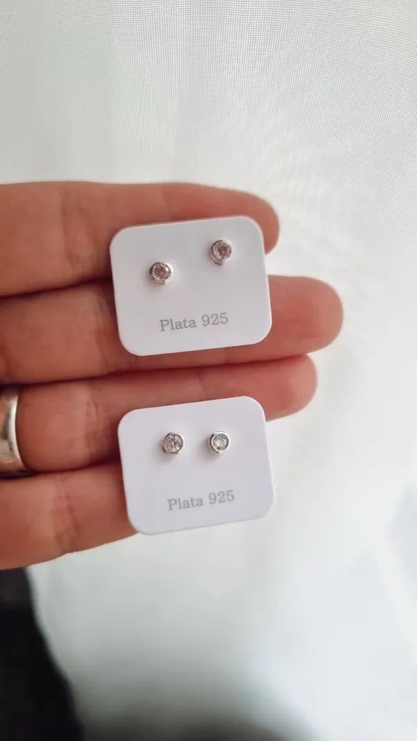 Producto - Mini susanitos rosa y blanco plata 925