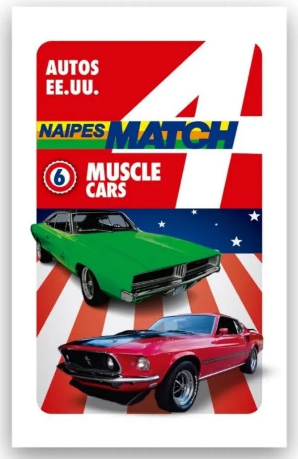 Producto - 1152 - Cartas MUSCLE CARS X32 - MATCH 2025
