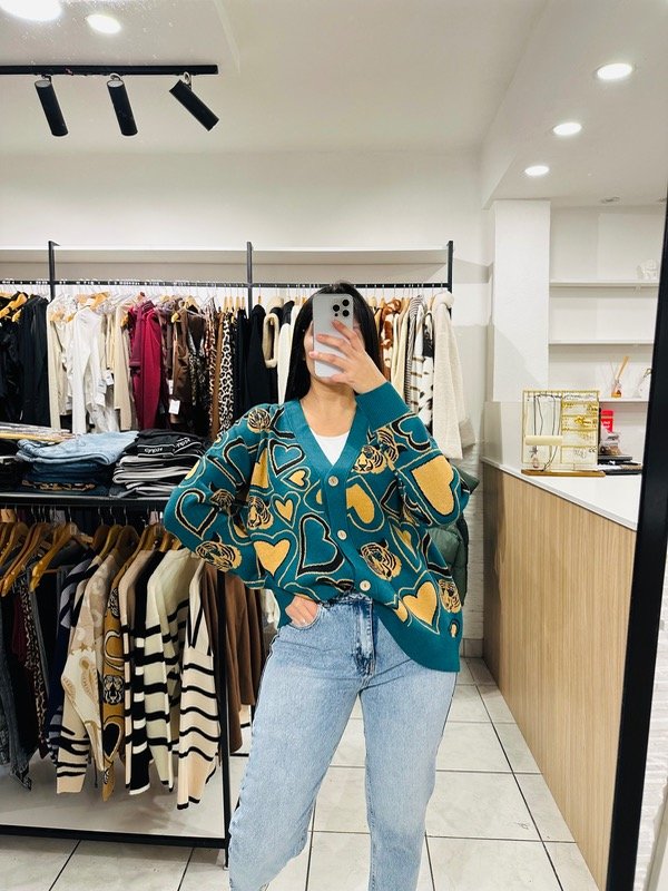 Producto - Cardigan LOVE T verde