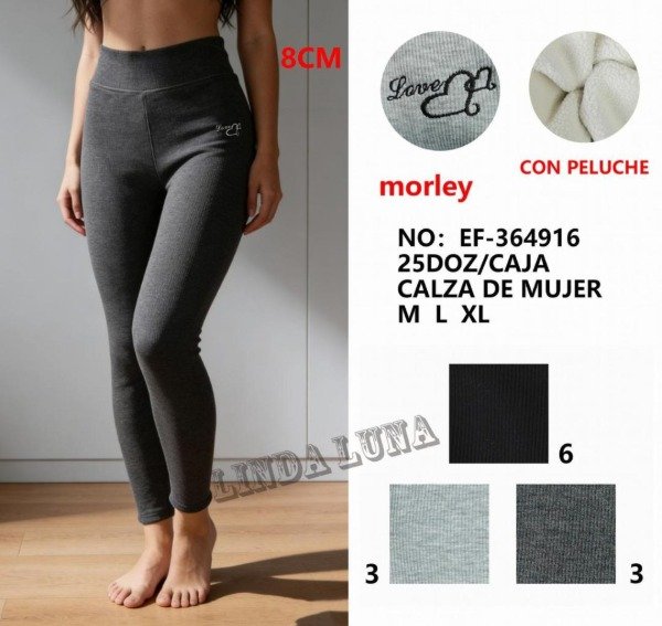 Producto - X1 - CALZA DAMA MORLEY CON PELUCHE