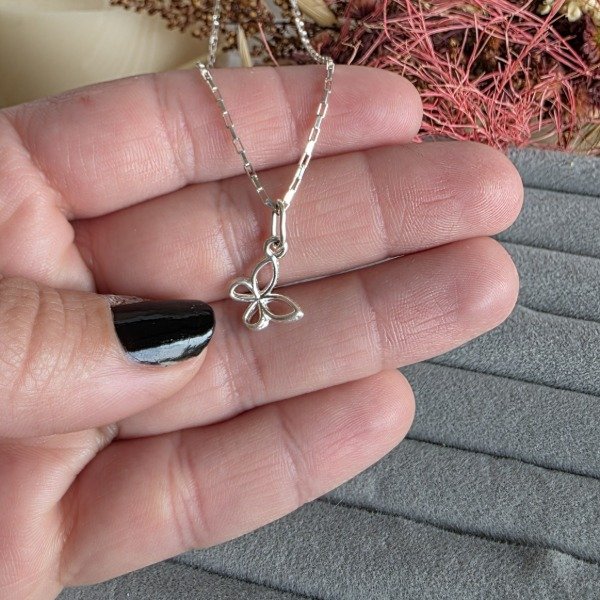 Producto - Dije Plata925 mariposa calada lisa mini