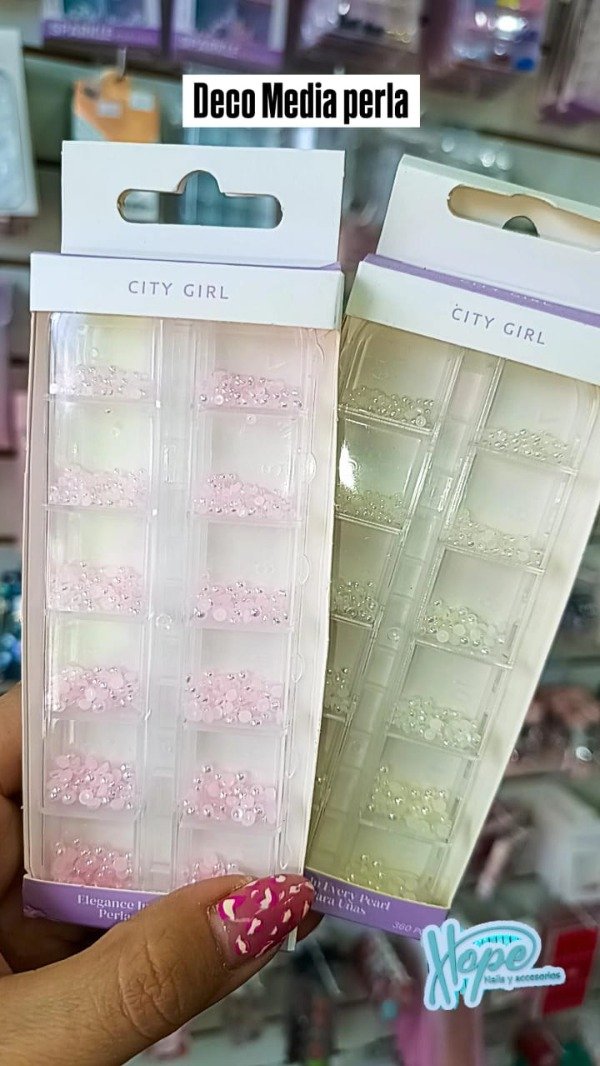 Producto - DECO CITY GIRL MEDIA PERLA X12