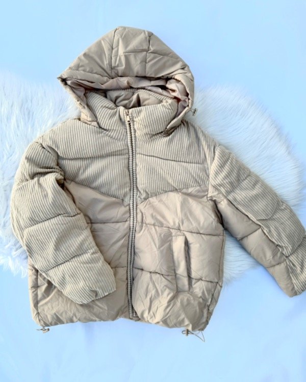 Producto - CAMPERA DE CORDEROY BEIGE