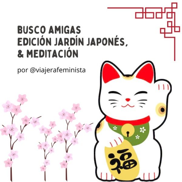 Producto - Busco Amigas - primavera en el Jardín Japonés (jueves 25 de septiembre)