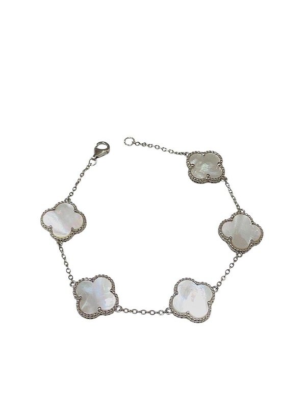 Producto - Pulsera Plata 925 Trebol nacar