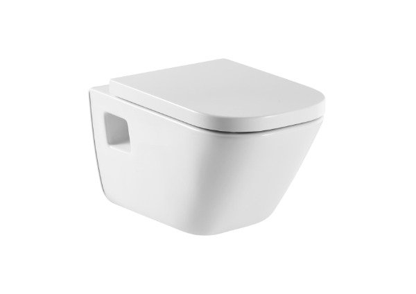 Producto - Inodoro suspendido con salida horizontal blanco