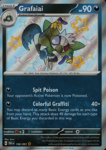 Producto - Grafaiai - 190/091 - Paldean Fates - Holo