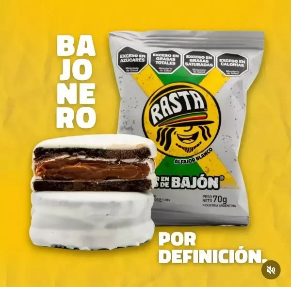 Producto - Alfajor Rasta Blanco x 18 unidades (cada uno 994)