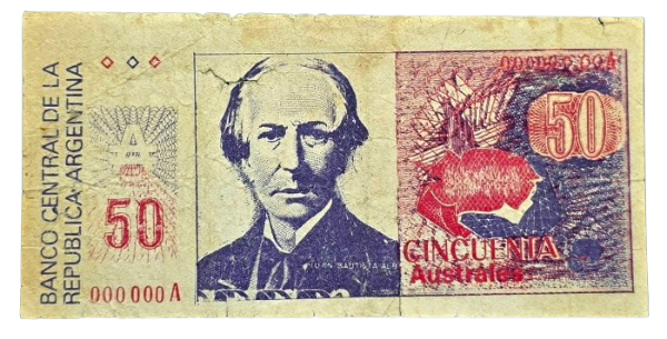 Producto - 50 Australes // Billete Publicitario // Entrada de Circo (Liniers)