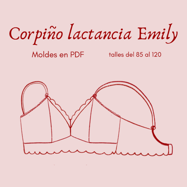 Producto - Molde PDF - corpiño Emily lactancia