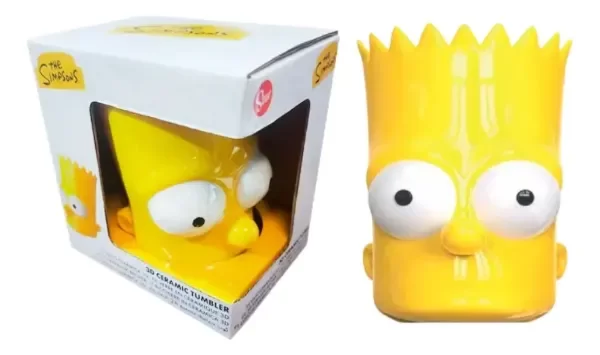 Producto - TAZA DE LOS SIMPSONS 3D CERAMICA CON CAJA - BART SIMPSON - 3