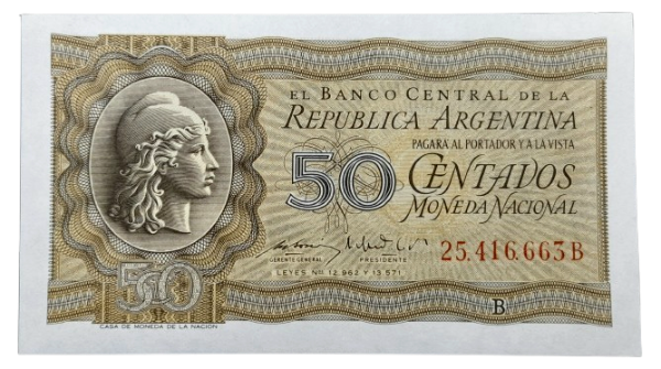 Producto - 50 Centavos M.N (Bosio - Gomez Morales) Bott.1904 Aunc